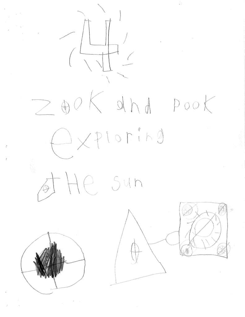 Title Page: Zook and Pook 4: Zook and Pook Exploring The Sun